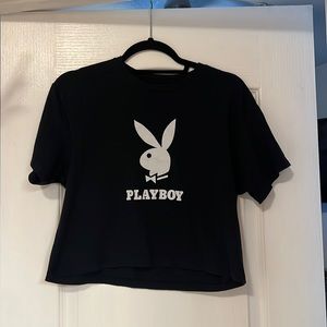 Playboy baggy crop top